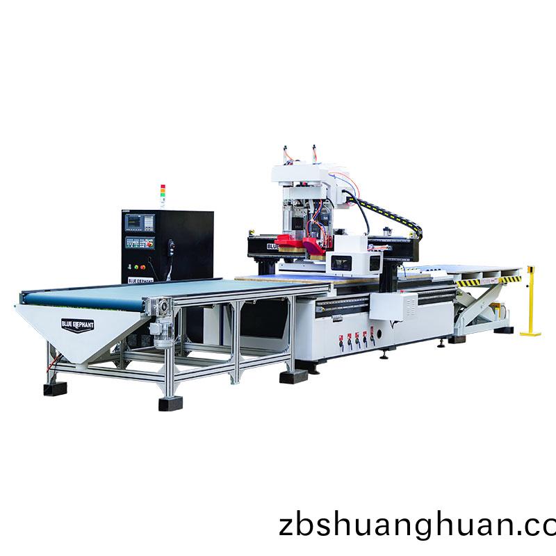 排鑽(zuan)圓(yuan)盤(pan)換(huan)刀(dao)加工(gong)中心(xin)帶上下(xia)料平(ping)檯(tai)